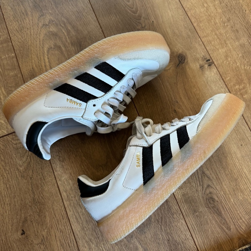 Adidas Samba OG White Black Gum Women's Size 6 Classic Leather Sneaker